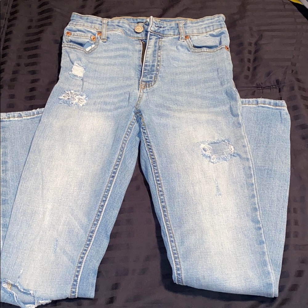 High Rise Denim Skinny Jeans - Picture 2 of 4